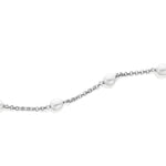 Sterling Silver Pearl Station Bracelet
