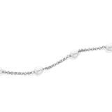 Sterling Silver Pearl Station Bracelet