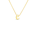 18K YELLOW GOLD TINY TREASURES SCRIPT INITIAL ‘C’ NECKLACE
