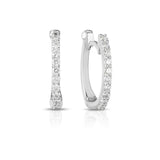 Pave Diamond Huggy Earrings