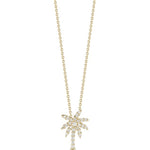 18K GOLD TINY TREASURES SMALL DIAMOND PALM TREE NECKLACE