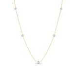 18k Diamonds by the Inch 5 Stone Necklace