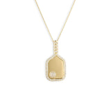 18K Yellow Gold Roberto Coin Pickleball Racket & Ball Necklace