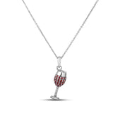 Tiny Treasures  Wine Glass Necklace