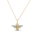 TINY TREASURES DIAMOND BUMBLEBEE NECKLACE