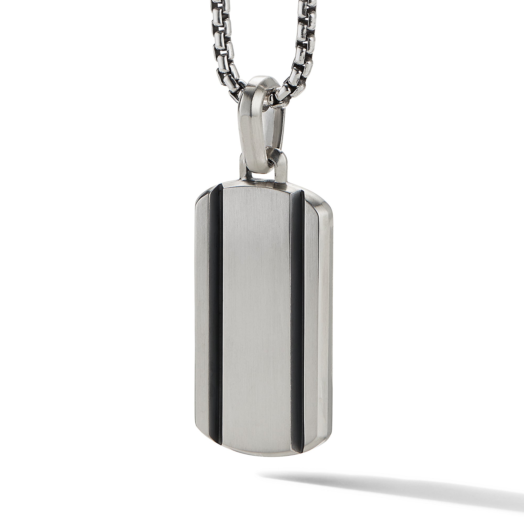 Beveled Tag in Sterling Silver, 35mm