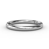 18K White Gold Wedding Band
