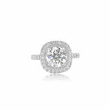 Double Halo Engagement Ring