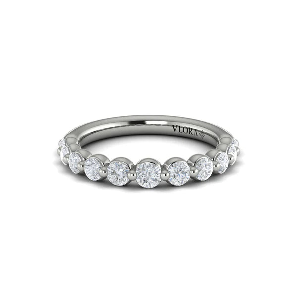 Sofia Diamond Band in 18K White Gold
