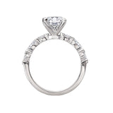 14K White Gold Semi-Mount Diamond Engagement Ring