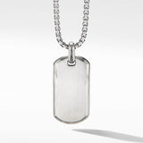 Chevron Tag in Sterling Silver, 35mm
