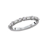 14K White Gold Diamond Wedding Band