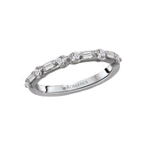 14K White Gold Diamond Wedding Band