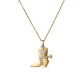 Tiny Treasures  Cowboy Boot Necklace