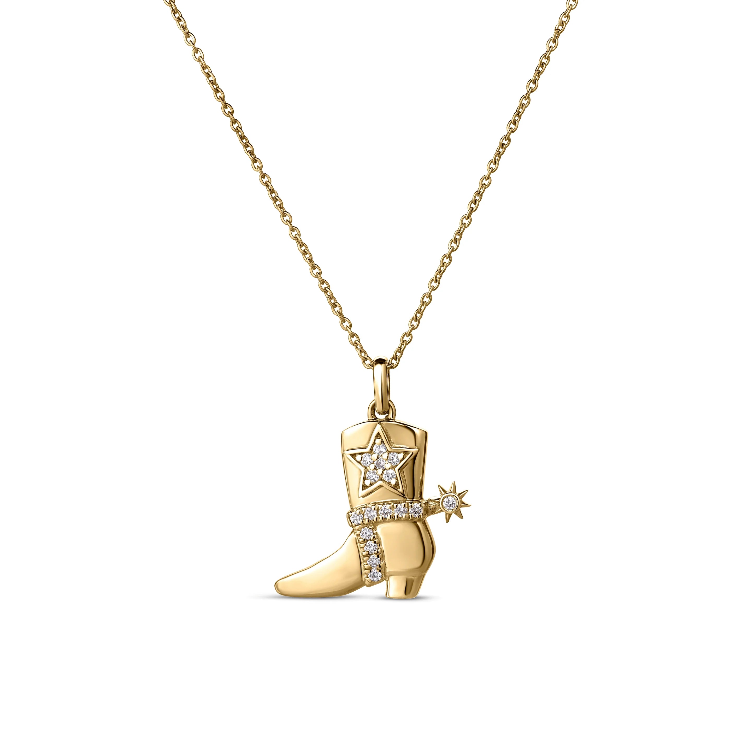 Tiny Treasures  Cowboy Boot Necklace