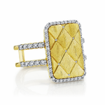 Quilted Diamond Ring