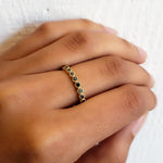 Bezel Black Diamond Band