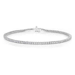 18K White Gold Diamond Line Bracelet