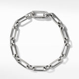 Elongated Open Link Chain Bracelet in Sterling Silver, 8mm