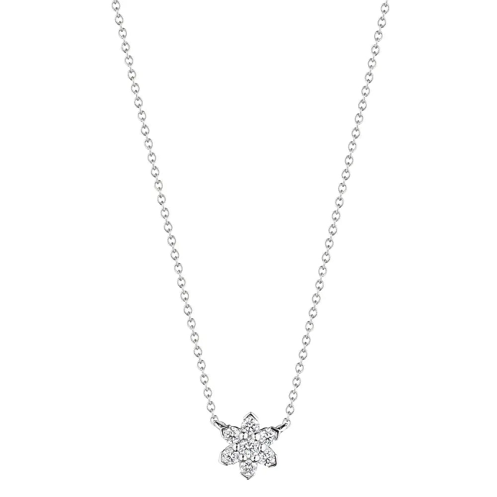 18K White Gold Ministar Diamond Pendant