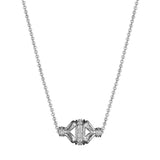 18K White Gold Tiara Diamond Rondelle Necklace