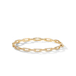 Stax Chain Link Bracelet in 18K Yellow Gold with Diamonds, 4mm