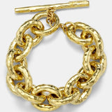 Yellow Gold Classico Bastille Link Chain Bracelet