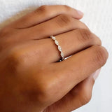 Eleanor White Diamond Band