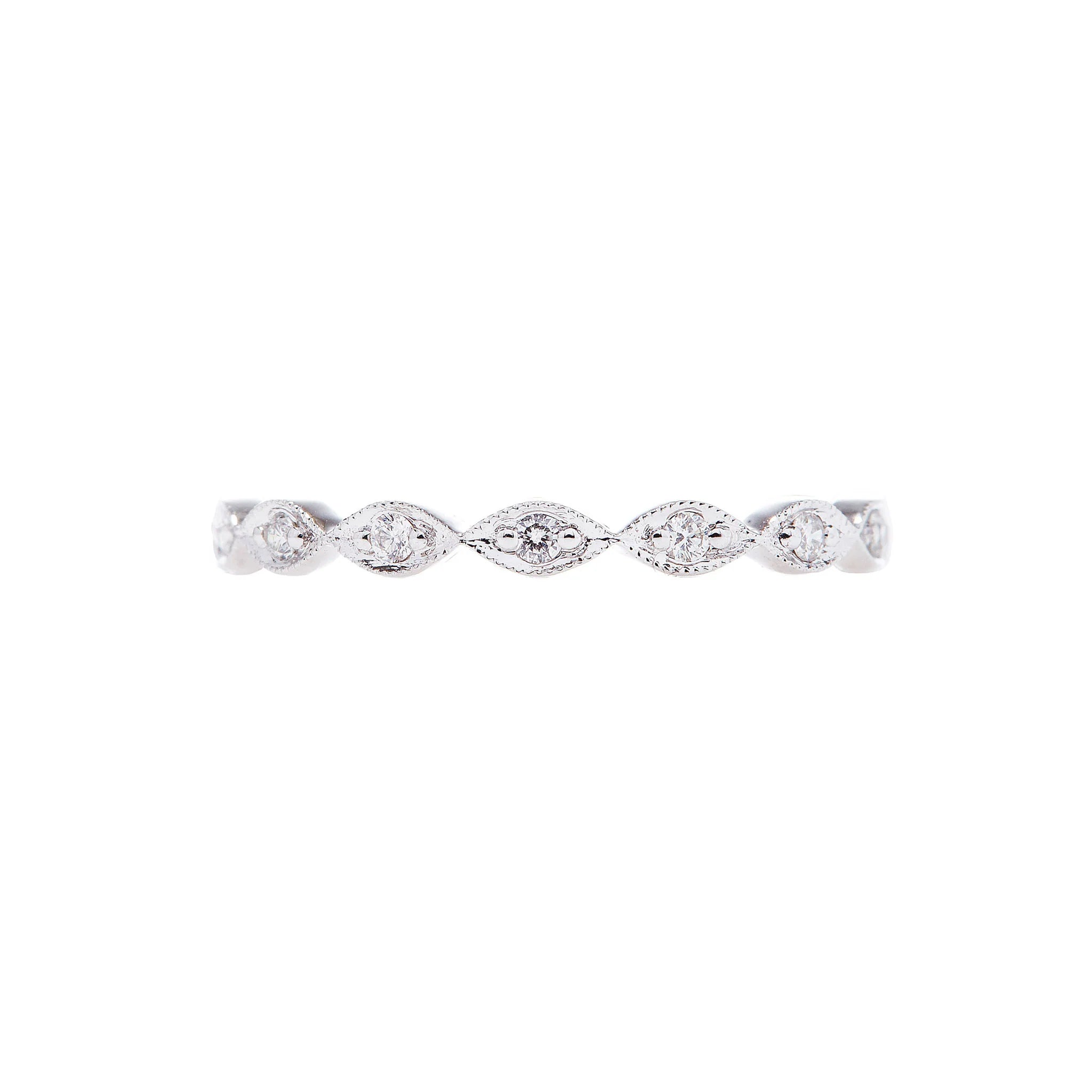 Eleanor White Diamond Band