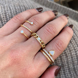 14k Gold Rounded Band Ring Size 3