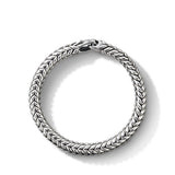 Chevron Bead Bracelet in Sterling Silver