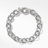 Oval Link Chain Bracelet in Sterling Silver, 10mm