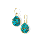 18K Yellow Gold Turquoise Rock Candy® Teardrop Earrings