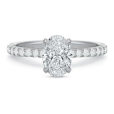 New Aire Oval Diamond Engagement Ring