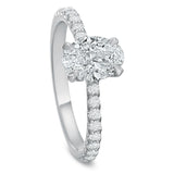 New Aire Oval Diamond Engagement Ring