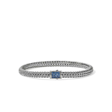 Sterling Silver Icon Blue Sapphire Bracelet, 5mm