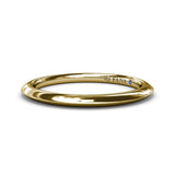 18K Yellow Gold Knife-Edge Gold Wedding Band