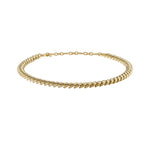 Sculpted Cable Necklace in 18K Yellow Gold, 8.5mm