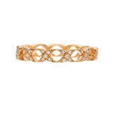 Lattice White Diamond Band