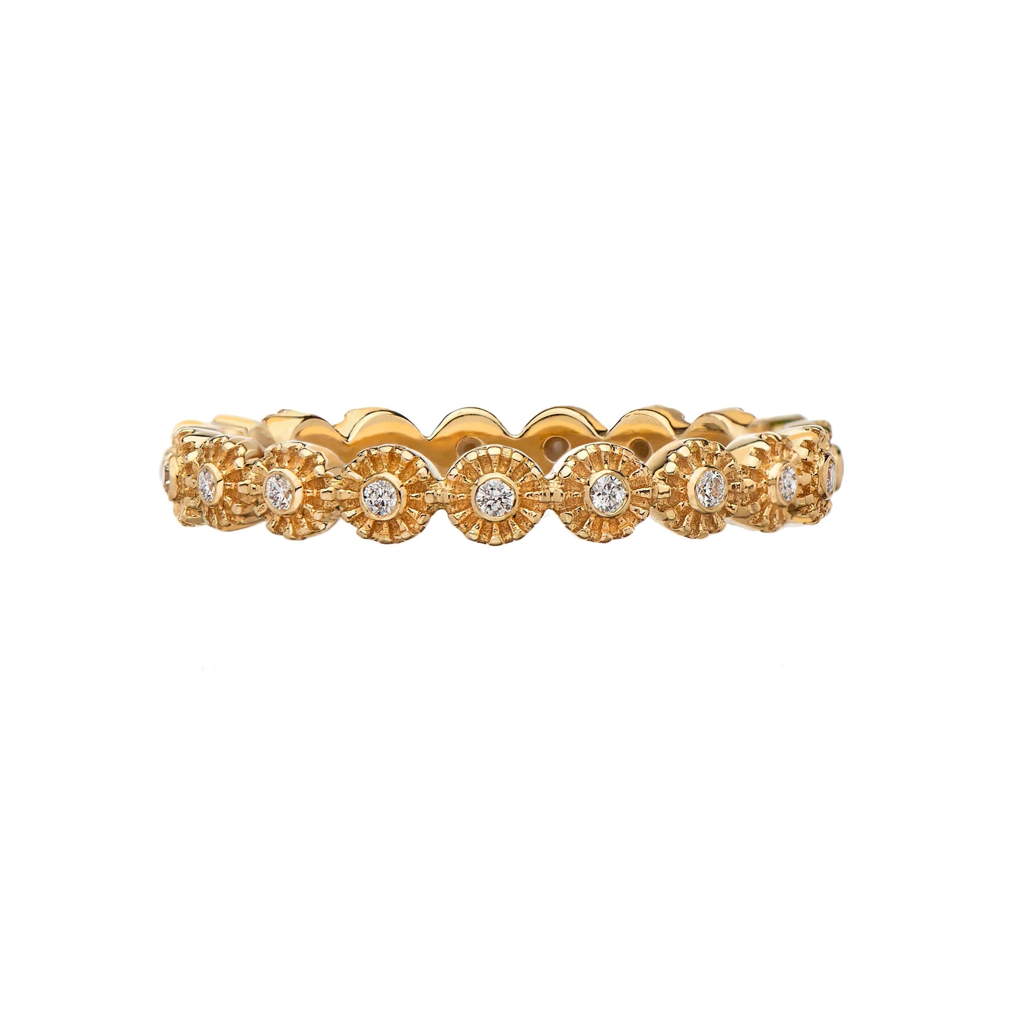 Chakra White Diamond Band