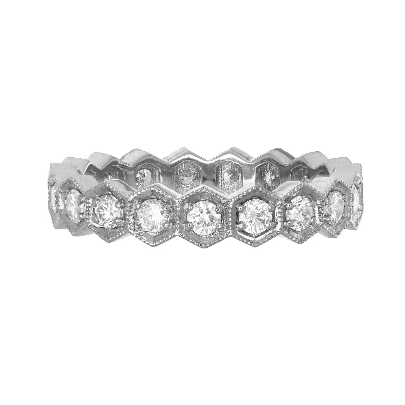 Regency Large White Diamond Band