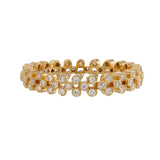 Clover White Diamond Band