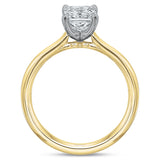 New Aire Low Profile Solitaire Radiant Cut Engagement Ring