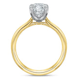 New Aire Low Profile Round Diamond Engagement Ring