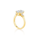 Classic Baguette Three Stone Engagement Ring