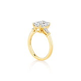 Classic Baguette Three Stone Engagement Ring