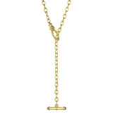 Beaded Rhodolite and Diamond Toggle Necklace