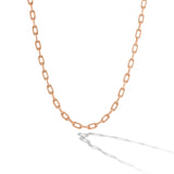 DY Madison® Chain Necklace in 18K Rose Gold, 3mm
