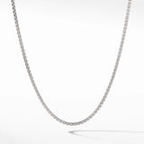 Small Box Chain Necklace with Gold, 20"