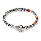 Sterling Silver Lapis and Turquoise Heishi Bracelet